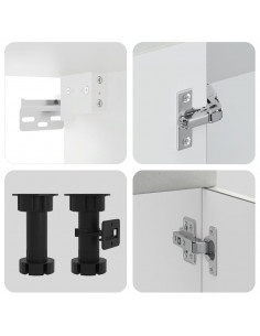 Set Mobili da Cucina 8 pz Kalmar Grigio Cemento in Truciolato