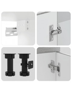 Set Mobili da Cucina 8 pz Kalmar Grigio Sonoma in Truciolato