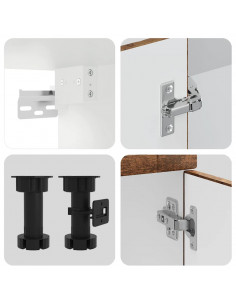 Set Mobili da Cucina 8 pz Kalmar Legno Vecchio in Truciolato