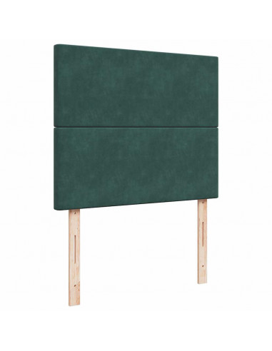 Struttura Letto Pouf con Materassi 120x200 cm Velluto