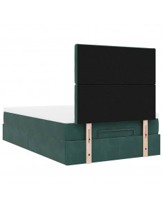 Struttura Letto Pouf con Materassi 120x200 cm Velluto