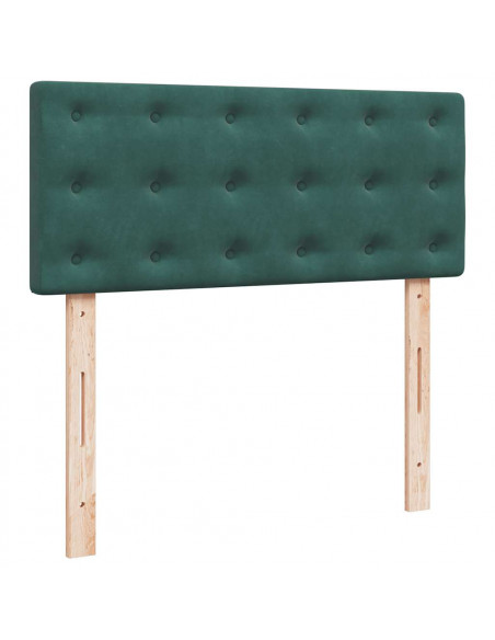 Struttura Letto Pouf con Materasso 120x200 cm Velluto