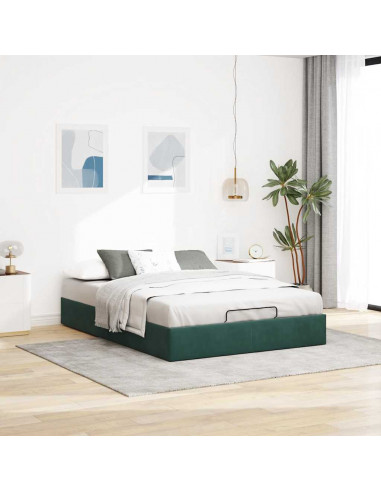 Struttura Letto Pouf senza Materasso 140x190 cm in Velluto