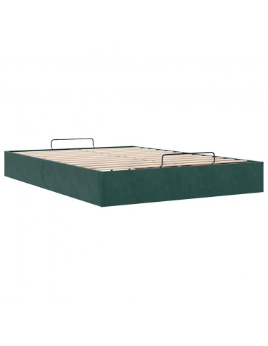 Struttura Letto Pouf senza Materasso 140x190 cm in Velluto