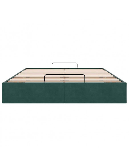 Struttura Letto Pouf senza Materasso 140x190 cm in Velluto