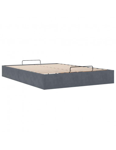 Struttura Letto Pouf Senza Materasso 140x190 cm Velluto