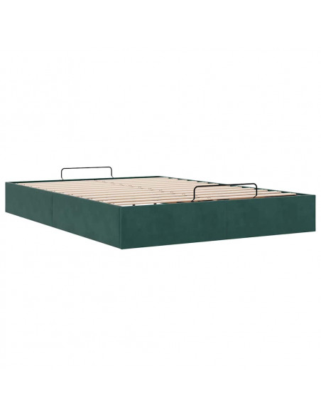 Struttura Letto Pouf senza Materasso 140x200 cm in Velluto