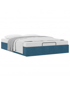 Struttura Letto Pouf senza Materasso 140x200 cm in Velluto