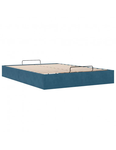 Struttura Letto Pouf senza Materasso 140x200 cm in Velluto