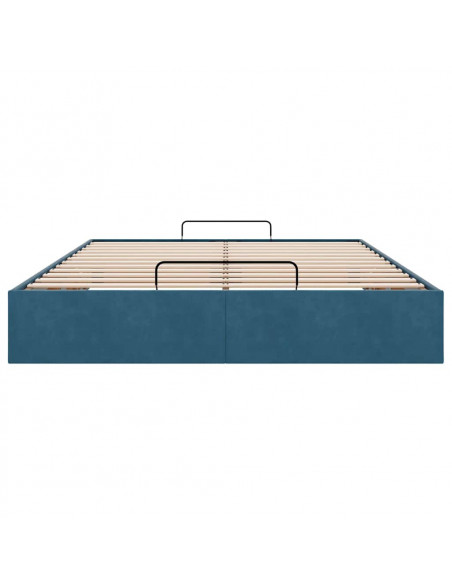 Struttura Letto Pouf senza Materasso 140x200 cm in Velluto