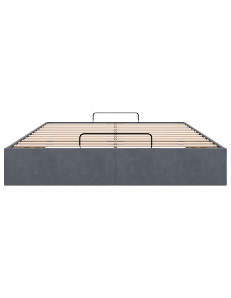 Struttura Letto Pouf senza Materasso 140x200 cm in Velluto