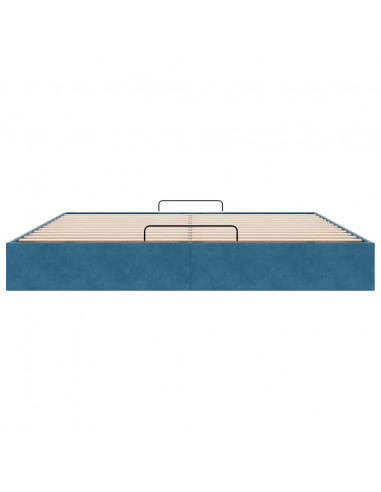 Struttura Letto Pouf senza Materasso 160x200 cm in Velluto