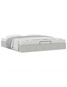 Struttura Letto Pouf senza Materasso 160x200 cm in Velluto