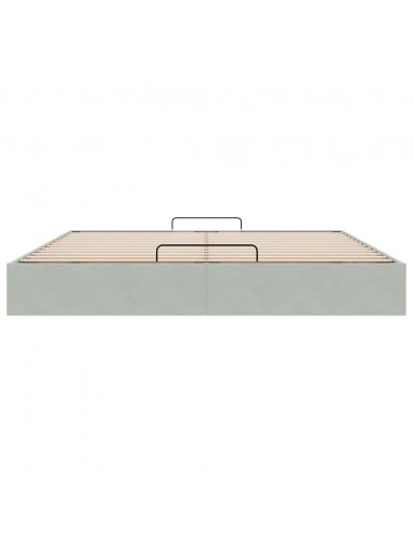 Struttura Letto Pouf senza Materasso 160x200 cm in Velluto