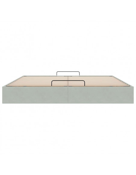 Struttura Letto Pouf senza Materasso 160x200 cm in Velluto