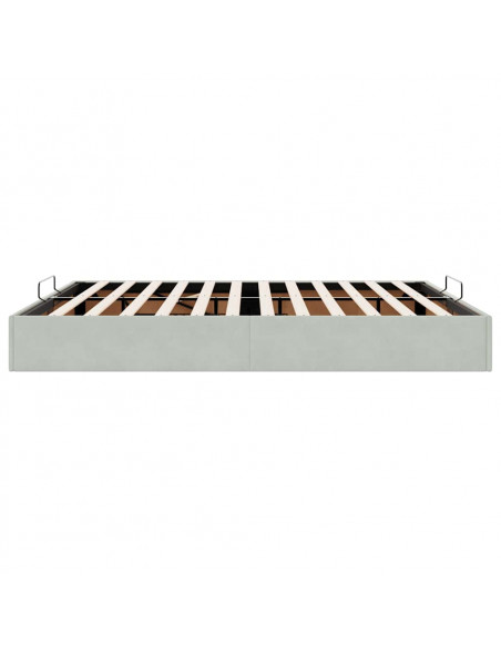 Struttura Letto Pouf senza Materasso 160x200 cm in Velluto