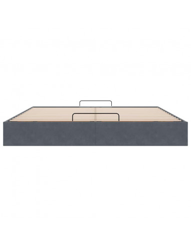 Struttura Letto Pouf senza Materasso 160x200 cm in Velluto