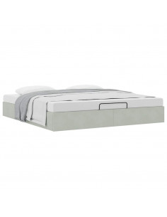 Struttura Letto Pouf senza Materasso 180x200 cm in Velluto