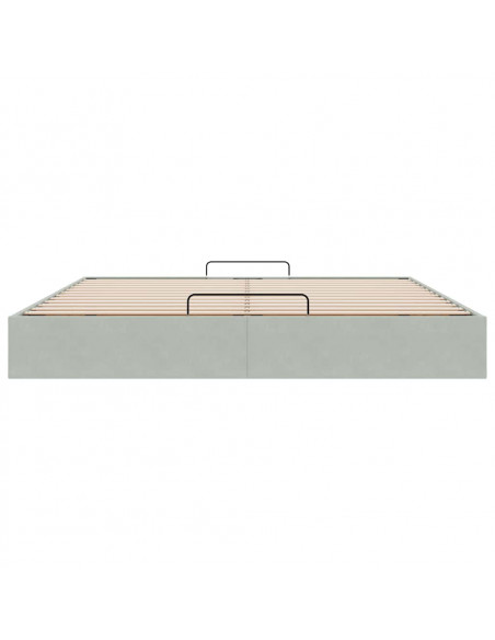 Struttura Letto Pouf senza Materasso 180x200 cm in Velluto