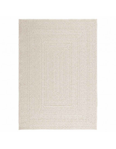 Tappeto ZIZUR Crema 120x170 cm Aspetto Iuta Interni ed Esterni