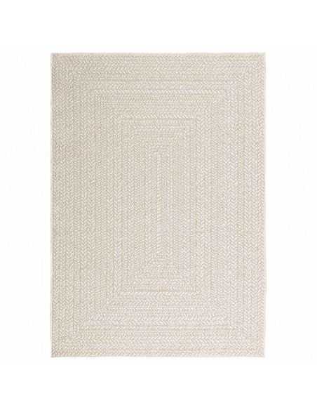 Tappeto ZIZUR Crema 120x170 cm Aspetto Iuta Interni ed Esterni