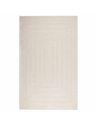 Tappeto ZIZUR Crema 160x230 cm Aspetto Iuta Interni ed Esterni