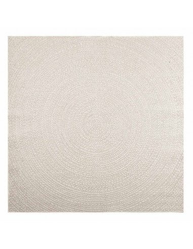 Tappeto ZIZUR Crema 200x200 cm Aspetto Iuta Interni ed Esterni