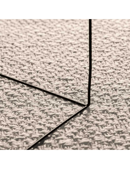 Tappeto ZIZUR Crema 200x290 cm Aspetto Iuta Interni ed Esterni