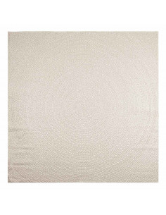 Tappeto ZIZUR Crema 240x240 cm Aspetto Iuta Interni ed Esterni 2