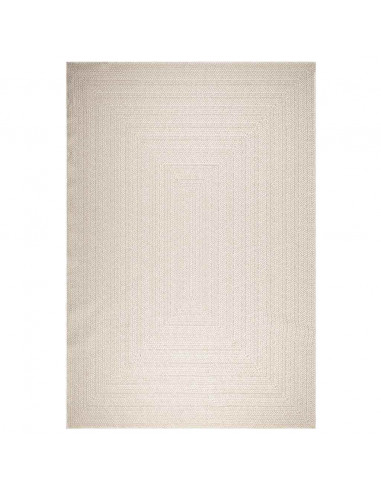 Tappeto ZIZUR Crema 240x340 cm Aspetto Iuta Interni ed Esterni