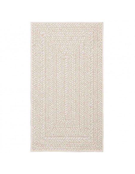 Tappeto ZIZUR Crema 60x110 cm Aspetto Iuta Interni ed Esterni