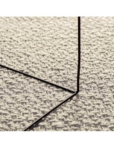 Tappeto ZIZUR Crema 80x150 cm Aspetto Iuta Interni ed Esterni