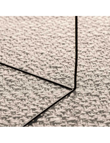 Tappeto ZIZUR Crema 80x200 cm Aspetto Iuta Interni ed Esterni