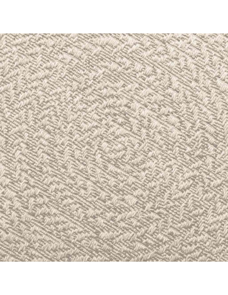 Tappeto ZIZUR Crema Ø 120cm Aspetto Iuta per Interni ed Esterni