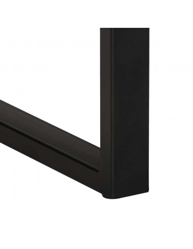 Tavolino 35x35x50 cm in Legno Grezzo Massello di Mango