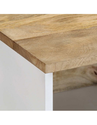 Tavolino da Salotto 80x50x40 cm Legno Massello di Mango