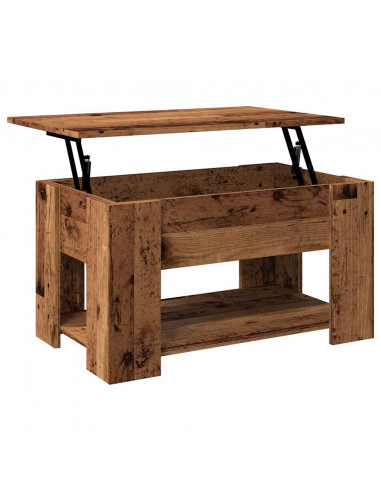 Tavolino da Salotto Legno Antico 79x49x41 cm Legno Multistrato