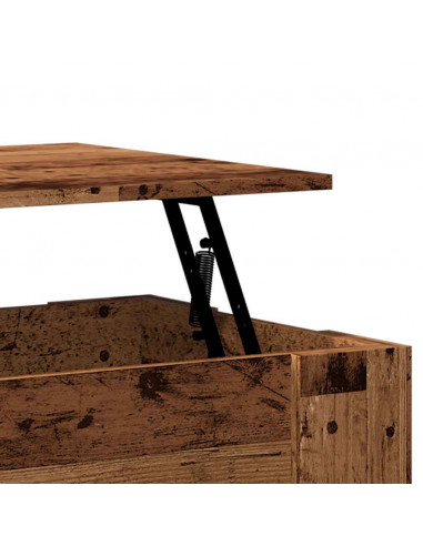 Tavolino da Salotto Legno Antico 79x49x41 cm Legno Multistrato