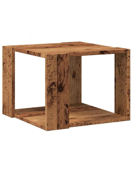 Tavolino da Salotto Legno Vecchio 40x40x30 cm Legno Multistrato