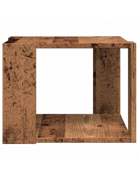 Tavolino da Salotto Legno Vecchio 40x40x30 cm Legno Multistrato