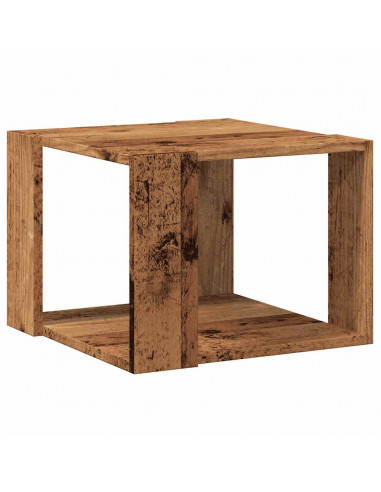 Tavolino da Salotto Legno Vecchio 40x40x30 cm Legno Multistrato