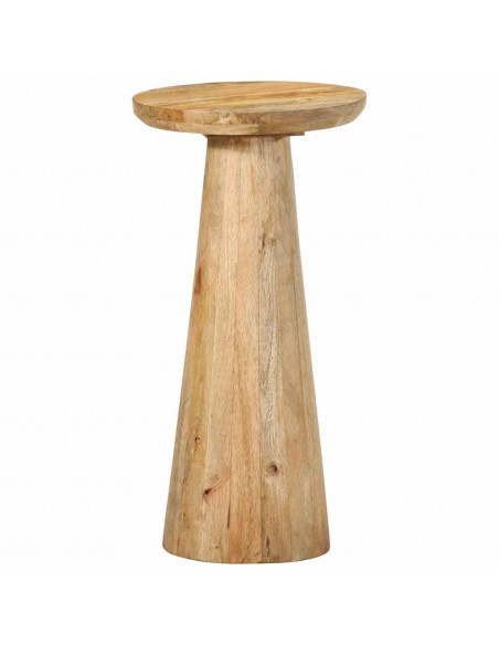 Tavolino da Salotto Ø30x60 cm in Legno Massello di Mango
