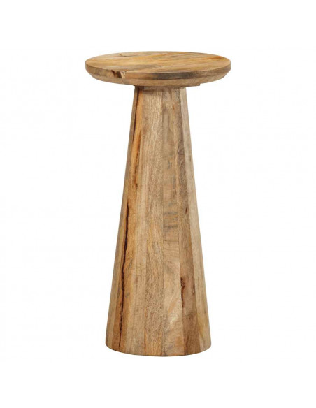 Tavolino da Salotto Ø30x60 cm in Legno Massello di Mango