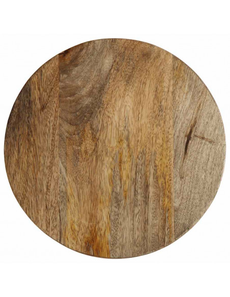 Tavolino da Salotto Ø30x60 cm in Legno Massello di Mango
