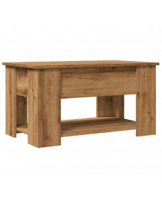 Tavolino da Salotto Rovere Artigianale 79x49x41 cm Truciolato