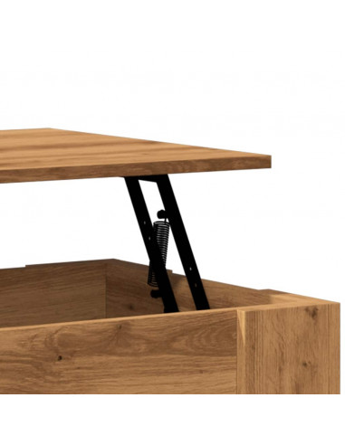 Tavolino da Salotto Rovere Artigianale 79x49x41 cm Truciolato