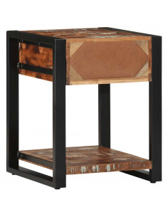 Tavolino Multicolore 40x40x50 cm in Legno Massello Recupero