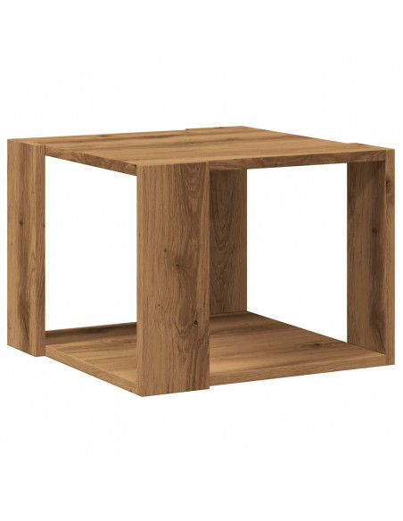 Tavolino Salotto Rovere Artigianale 40x40x30 cm in Truciolato