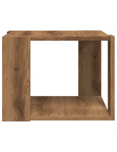 Tavolino Salotto Rovere Artigianale 40x40x30 cm in Truciolato