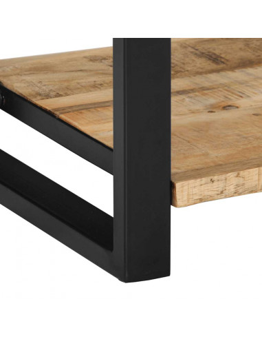 Tavolo Consolle 100x35x75 cm in Legno Massello di Mango Grezzo